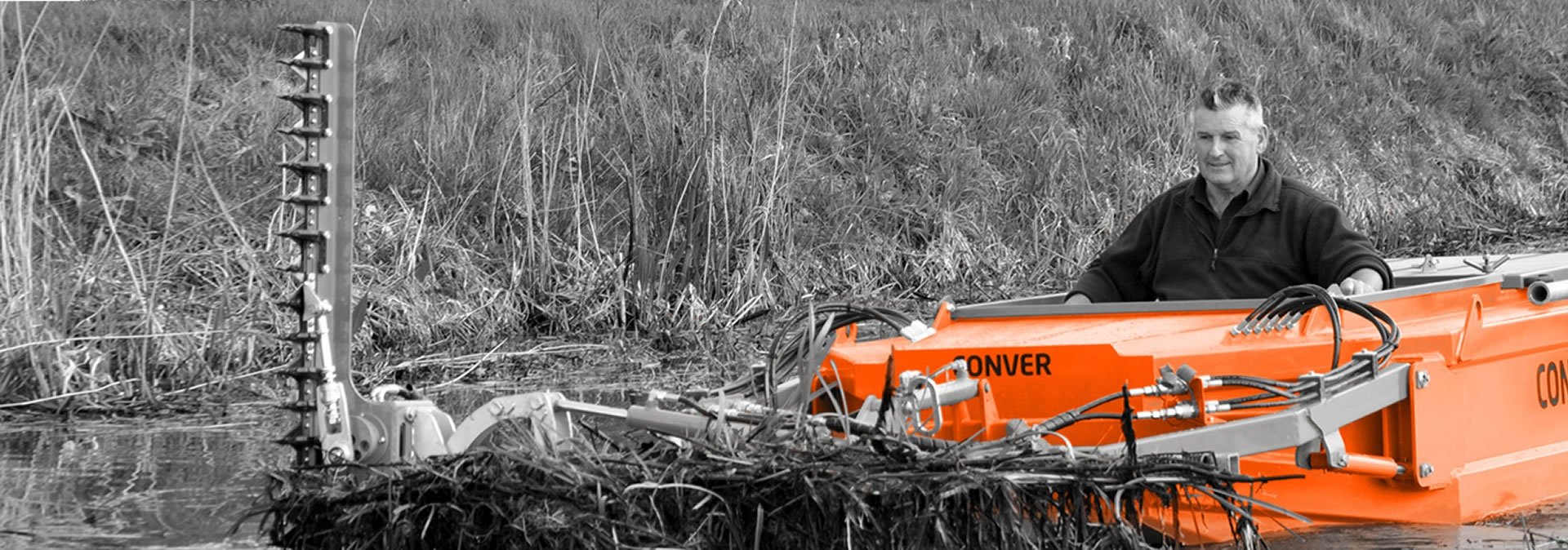 Aquatic Weed Control | Weed Cutting Boat | Aqua Contractor
