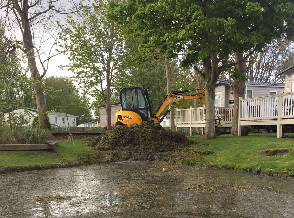 Haggerston Castle Pond Clearance
